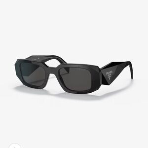 Prada Black Rectangular Sunglasses